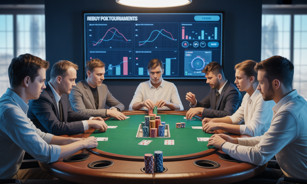 découvrez comment élaborer une stratégie gagnante pour les tournois rebuy au poker : gestion de bankroll, timing des recaves et astuces pour optimiser vos chances de succès.